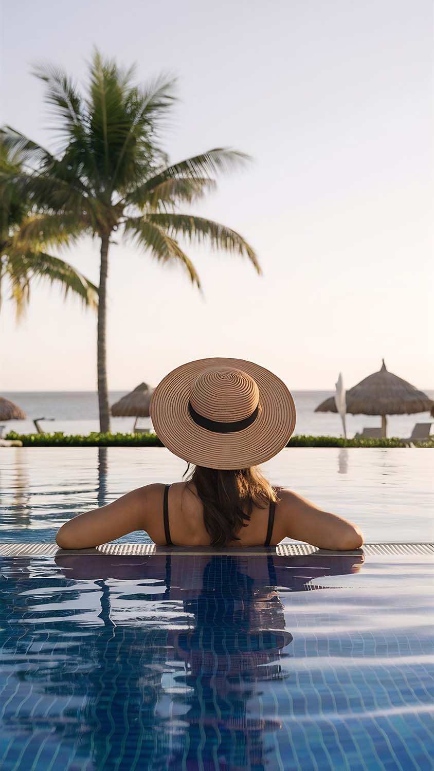 woman-enjoying-vacation-holidays-luxurious-beachfront